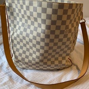 LOUIS VUITTON Damier Azur Canvas Soffi Bag